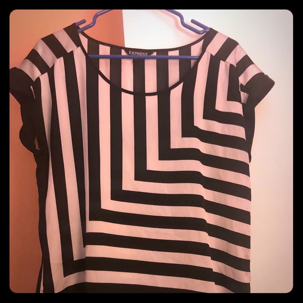 Black And White Striped Shirt